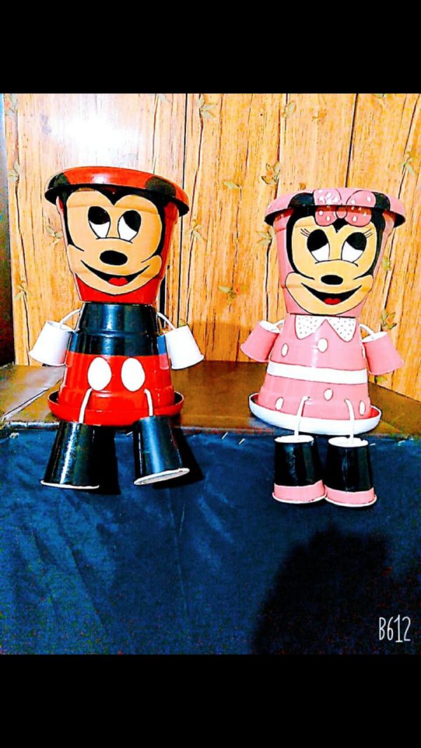 Mickey Minnie Mouse Planters