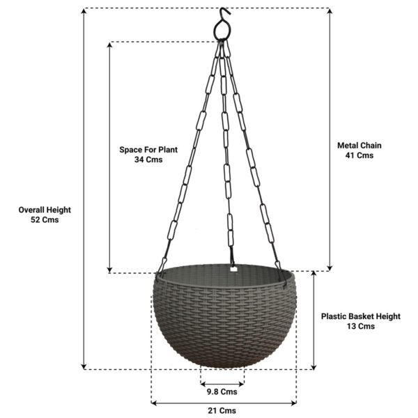 Hanging Pot - Grey