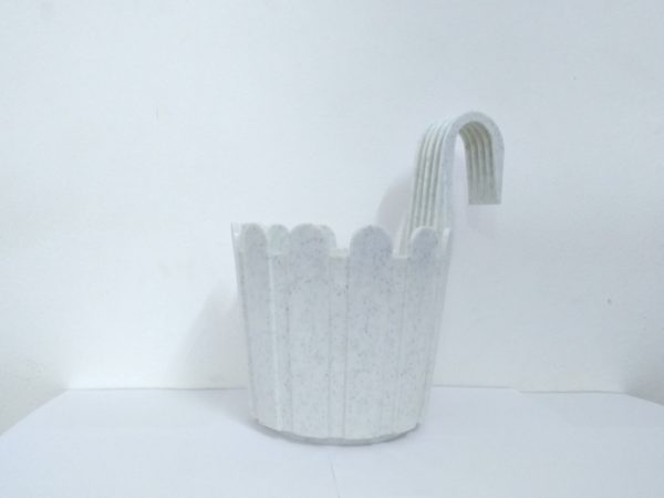 Hook Basket - marble white