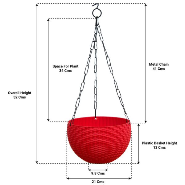 Hanging Pot - Red