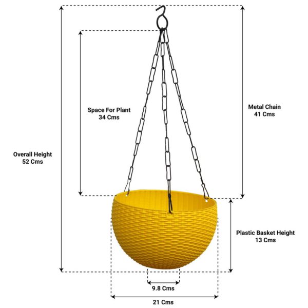 Hanging Pot - Yellow